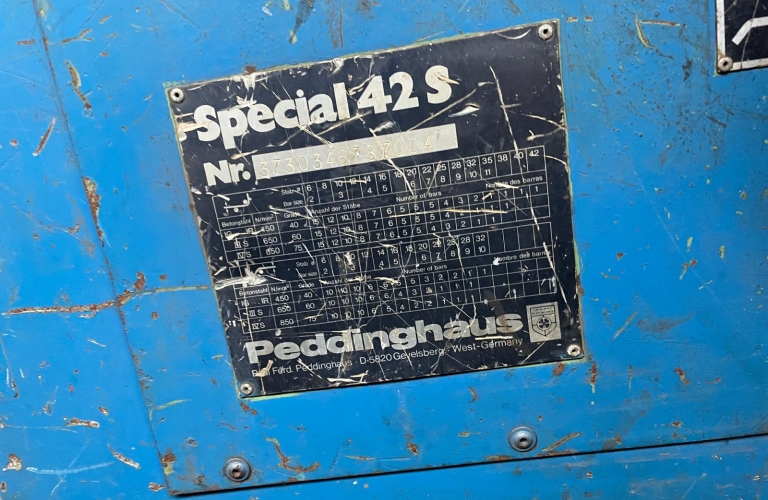 PEDAX Special 42 S - Rebar bending machine